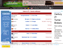 Tablet Screenshot of calciointv.com